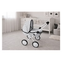 Dětský kočárek pro panenky New Baby Anička dots