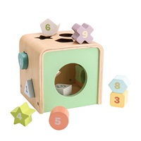 Vkládací kostka s tvary Montessori Baby Mix