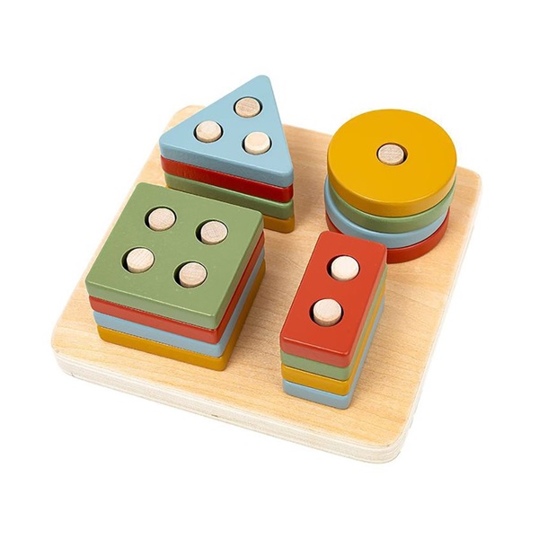 Dřevěná geometrická skládačka pro nejmenší Baby Mix