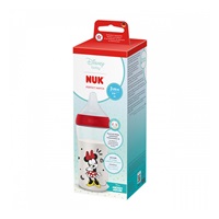 Kojenecká láhev NUK Perfect Match s kontrolou teploty Disney Minnie 260 ml red