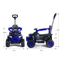 Elektrická čtyřkolka 2v1 Milly Mally Star ATV blue