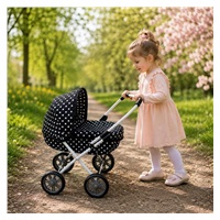 Dětský kočárek pro panenky New Baby Anička black