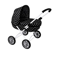 Dětský kočárek pro panenky New Baby Anička black