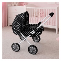 Dětský kočárek pro panenky New Baby Anička black