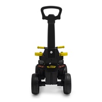 Dětské odrážedlo Baby Mix Mega Prime EVA s vodící tyčí žluté (poškozený obal)