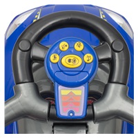 Dětské odrážedlo s vodící tyčí 3v1 Baby Mix Mega Car modré (Poškozený obal)