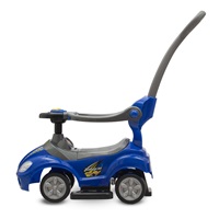 Dětské odrážedlo s vodící tyčí 3v1 Baby Mix Mega Car modré (Poškozený obal)