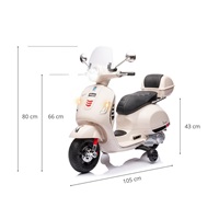 Elektrický skútr Milly Mally Vespa GTS Super white