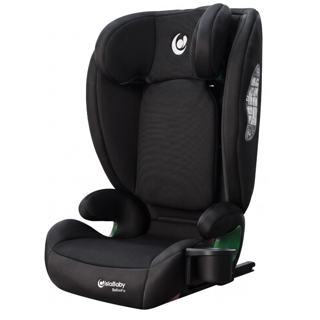 IslaBaby SafiroFix i-Size – autosedačka 100–150 cm, 15–36 kg s ISOFIX | Mesh Black 2026