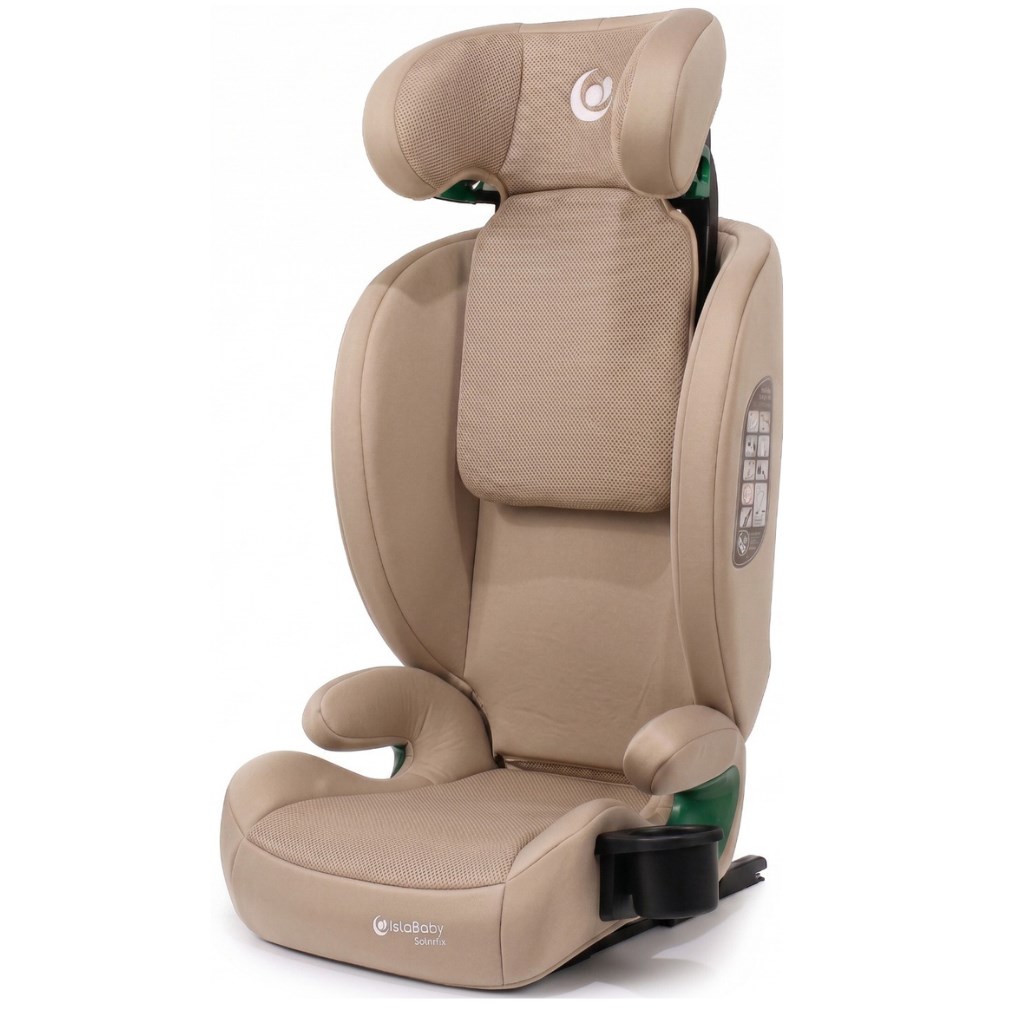 IslaBaby SafiroFix i-Size – autosedačka 100–150 cm, 15–36 kg s ISOFIX | Mesh Beige 2026