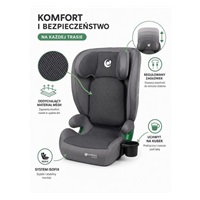 IslaBaby SafiroFix i-Size – autosedačka 100–150 cm, 15–36 kg s ISOFIX | Mesh Grey 2026