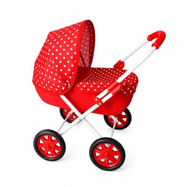 Dětský kočárek pro panenky New Baby Anička red