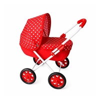 Dětský kočárek pro panenky New Baby Anička red