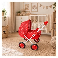 Dětský kočárek pro panenky New Baby Anička red