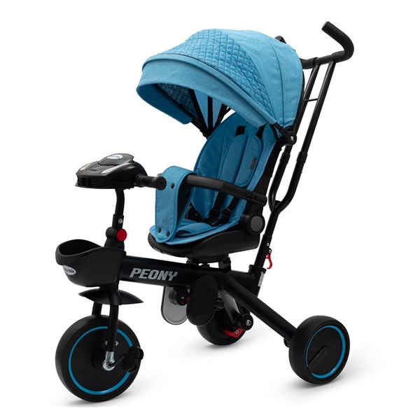Dětská tříkolka Baby Mix Peony EVA modrá (poškozený obal)