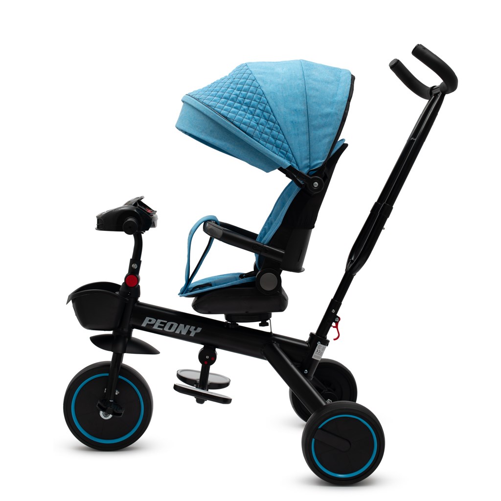 Dětská tříkolka Baby Mix Peony EVA modrá (poškozený obal)