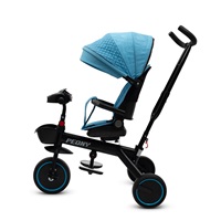 Dětská tříkolka Baby Mix Peony EVA modrá (poškozený obal)