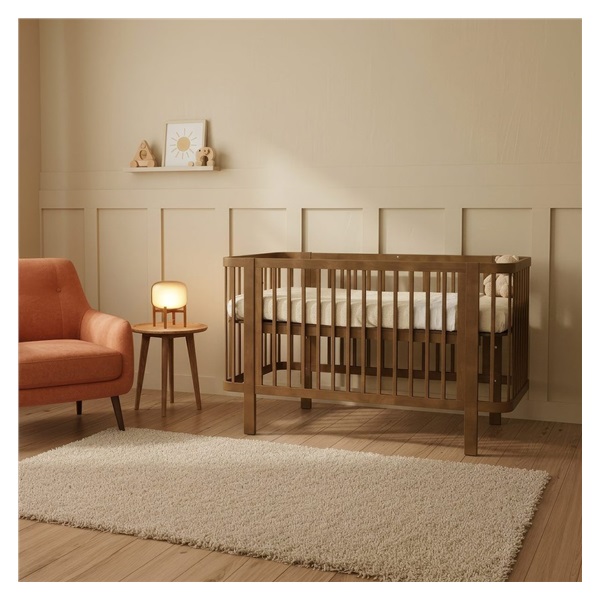 Dětská oválná postýlka Klára New Baby ořechová