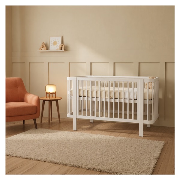 Dětská oválná postýlka Klára New Baby bílá