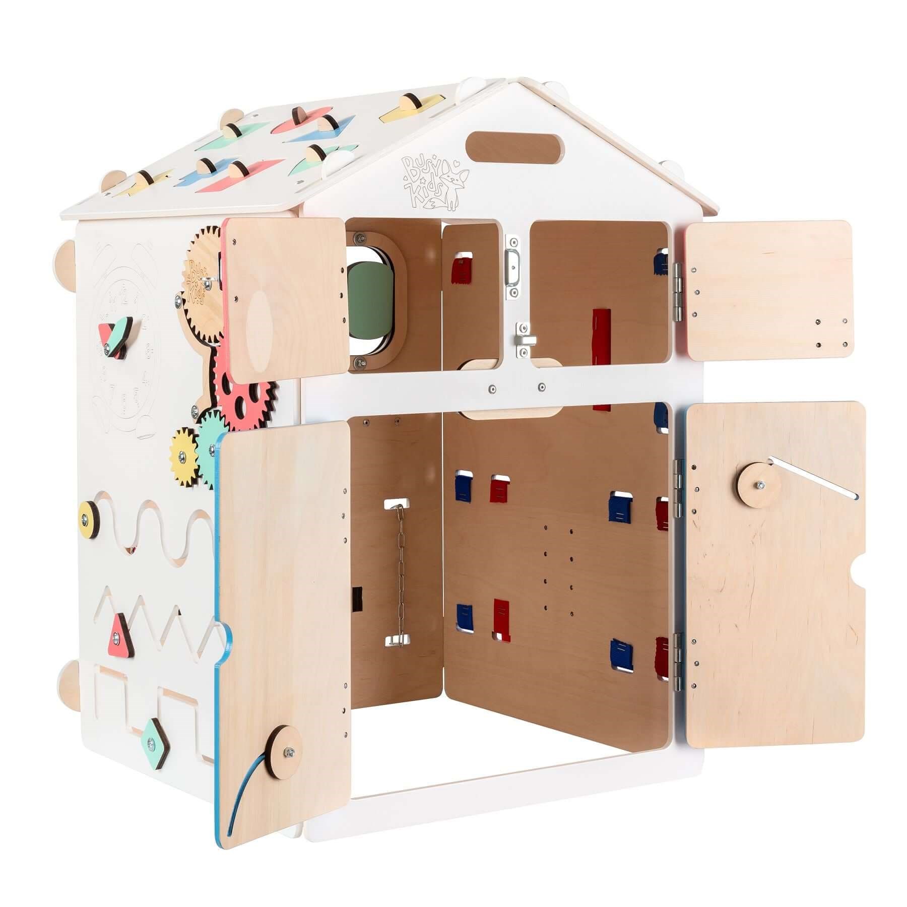 Activity Board Domeček Montessori natural white