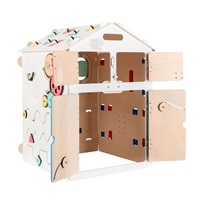 Activity Board Domeček Montessori natural white