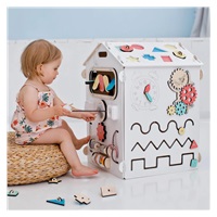 Activity Board Domeček Montessori natural white