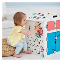 Activity Board Domeček Montessori natural white