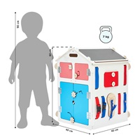 Activity Board Domeček Montessori natural white