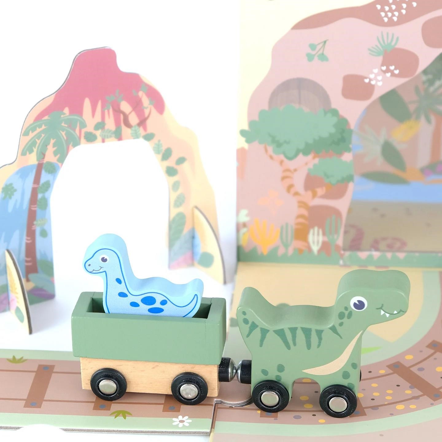 Přenosná hra s dinosaury v kufříku