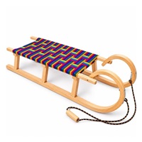 Klasické dřevěné sáňky s provázkem 120 cm BAYO