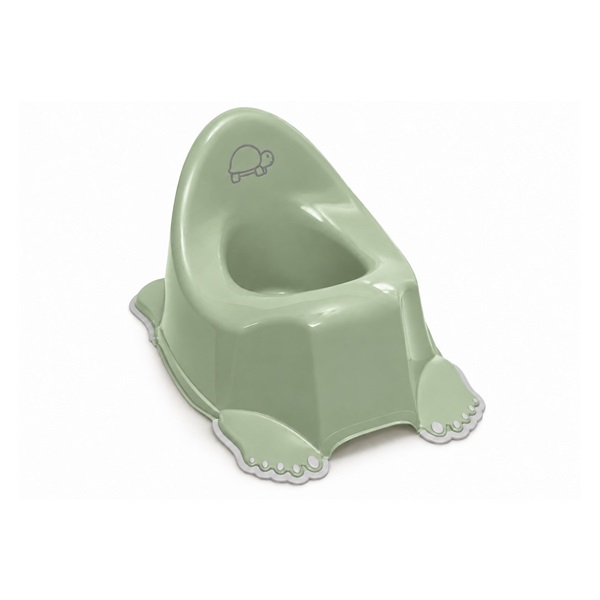 Hrající dětský nočník protiskluzový Turtle light green