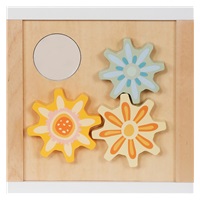 Dětská dřevěná Montessori kostka s aktivitami Baby Mix