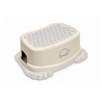 Dětské protiskluzové stupátko do koupelny Turtle light beige