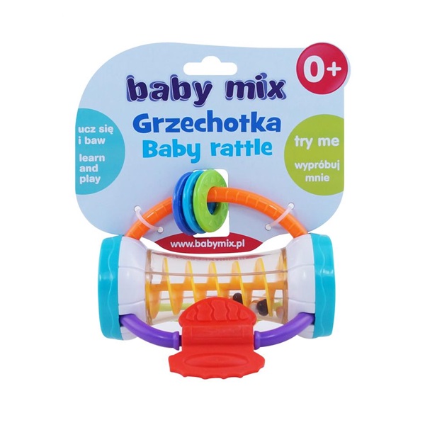 Dětské chrastítko Baby Mix barevný válec