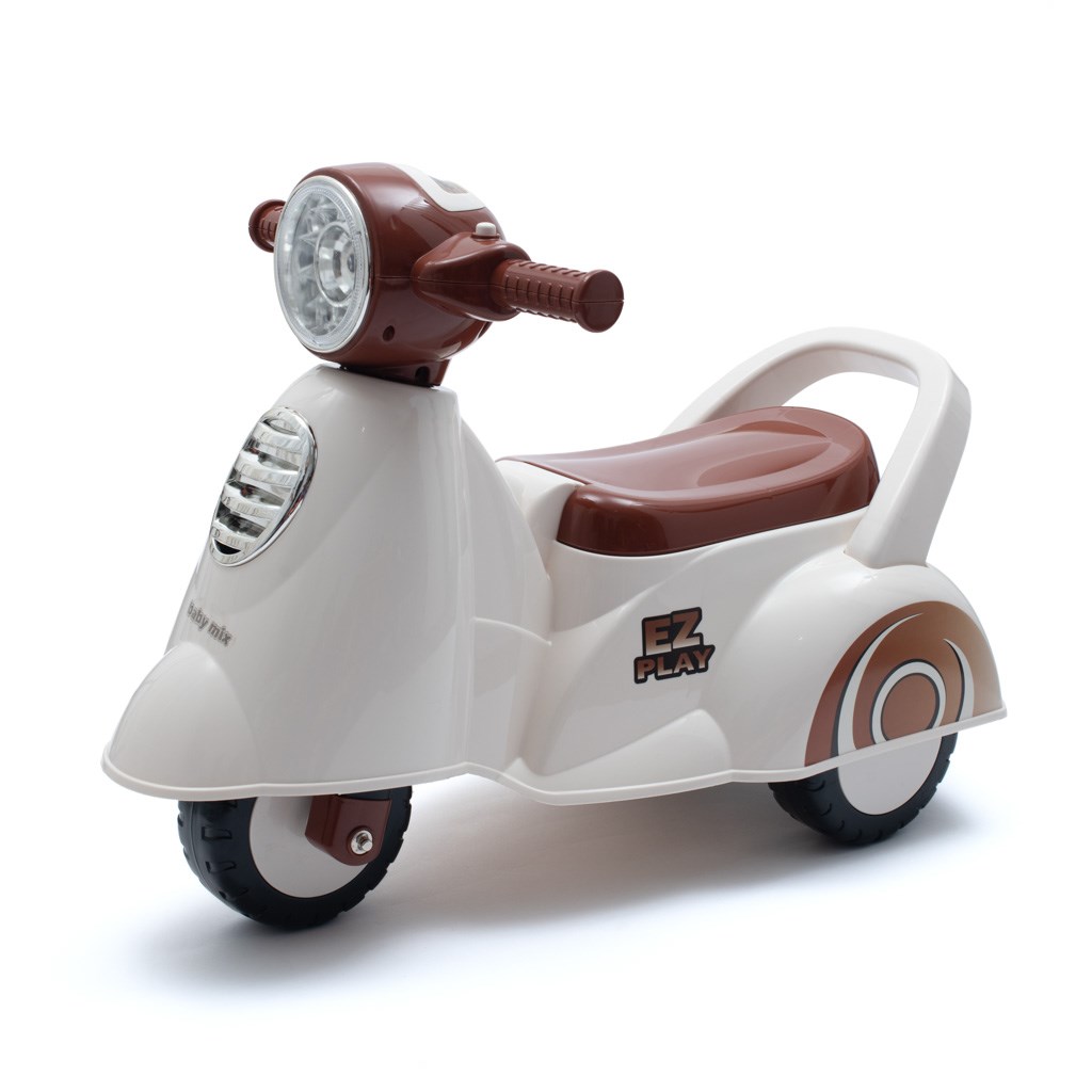 Dětské odrážedlo motorka se zvukem Baby Mix Scooter bílé - 16