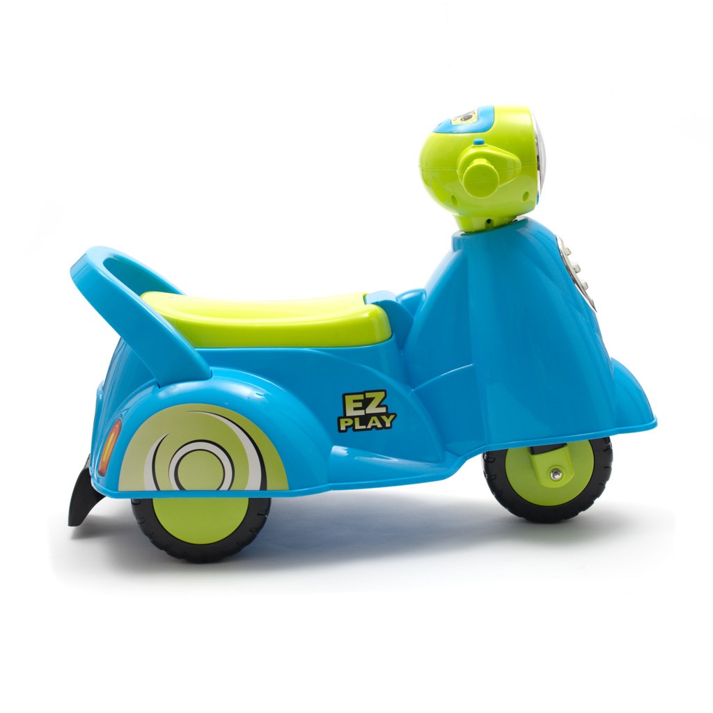 Dětské odrážedlo motorka se zvukem Baby Mix Scooter modré - 1