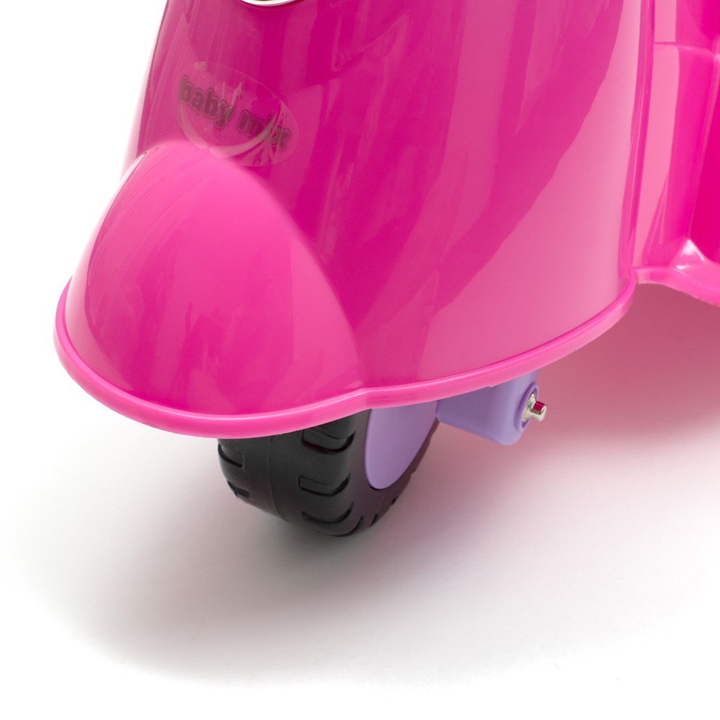 Dětské odrážedlo motorka se zvukem Baby Mix Scooter růžové - 4