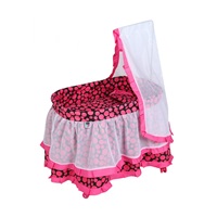 Košík pro panenky PlayTo Nikolka růžový