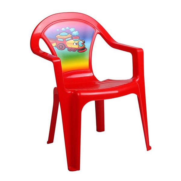 Dětský zahradní nábytek - Plastová židle červená