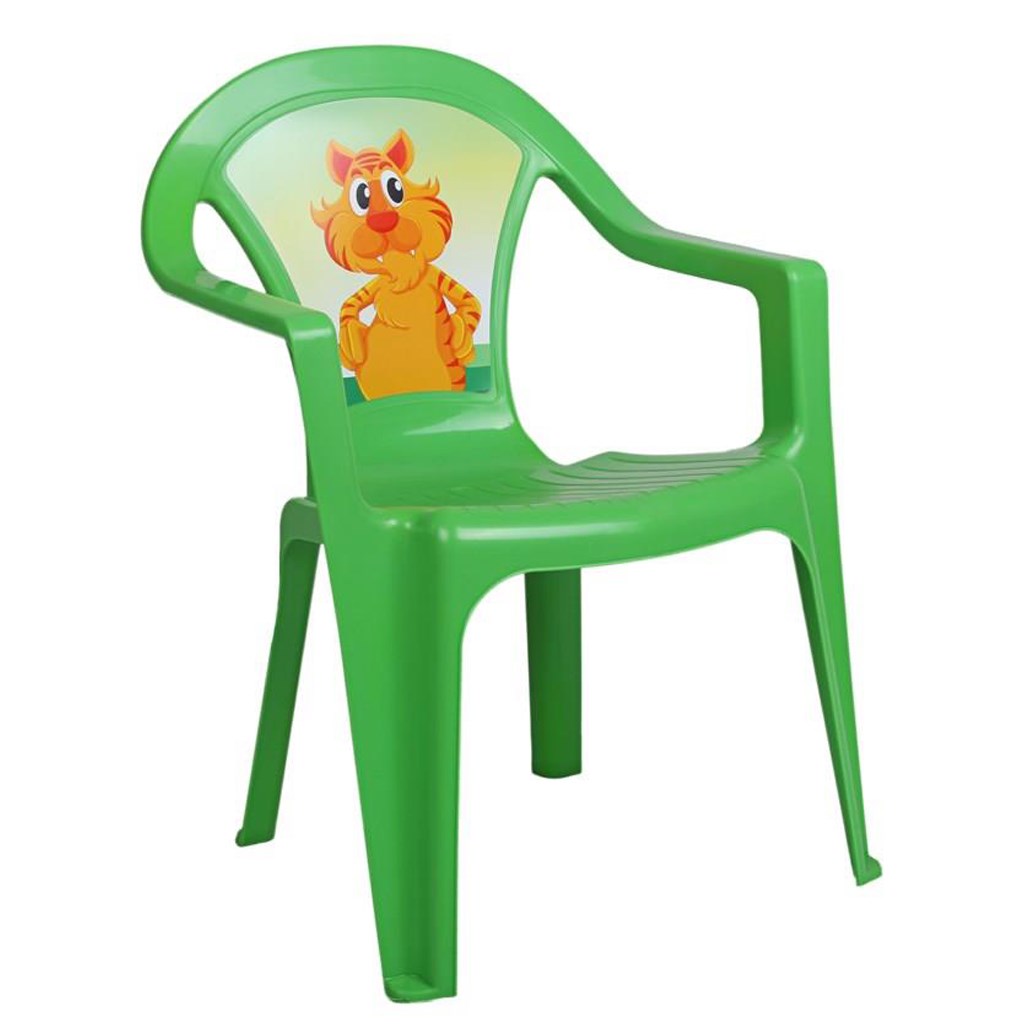 Dětský zahradní nábytek - Plastová židle zelená