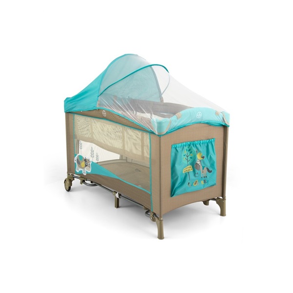 Cestovní postýlka Milly Mally Mirage Deluxe khaki cow